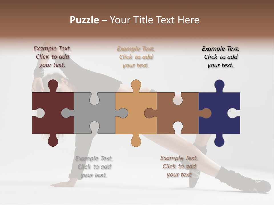 Handstand Posing Hip Hop PowerPoint Template