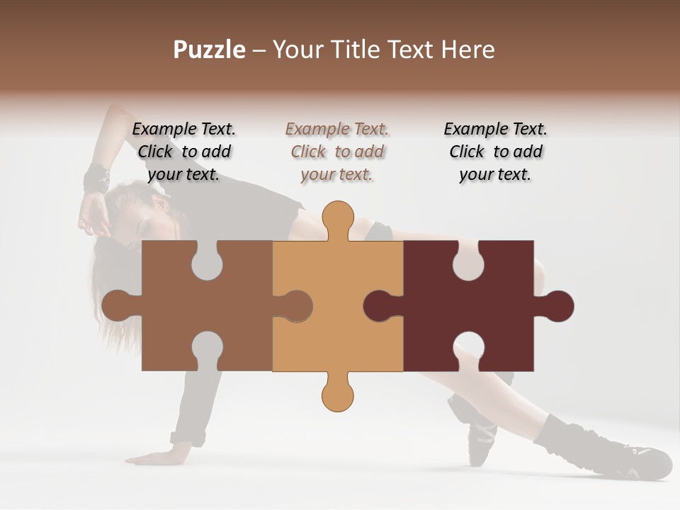 Handstand Posing Hip Hop PowerPoint Template