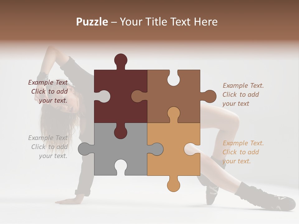 Handstand Posing Hip Hop PowerPoint Template