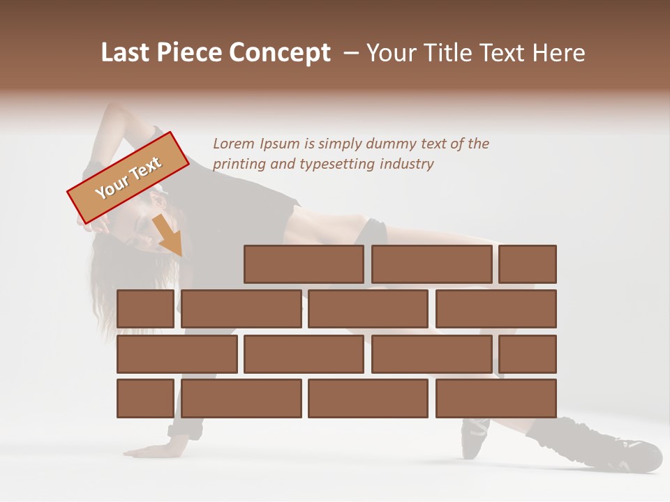 Handstand Posing Hip Hop PowerPoint Template