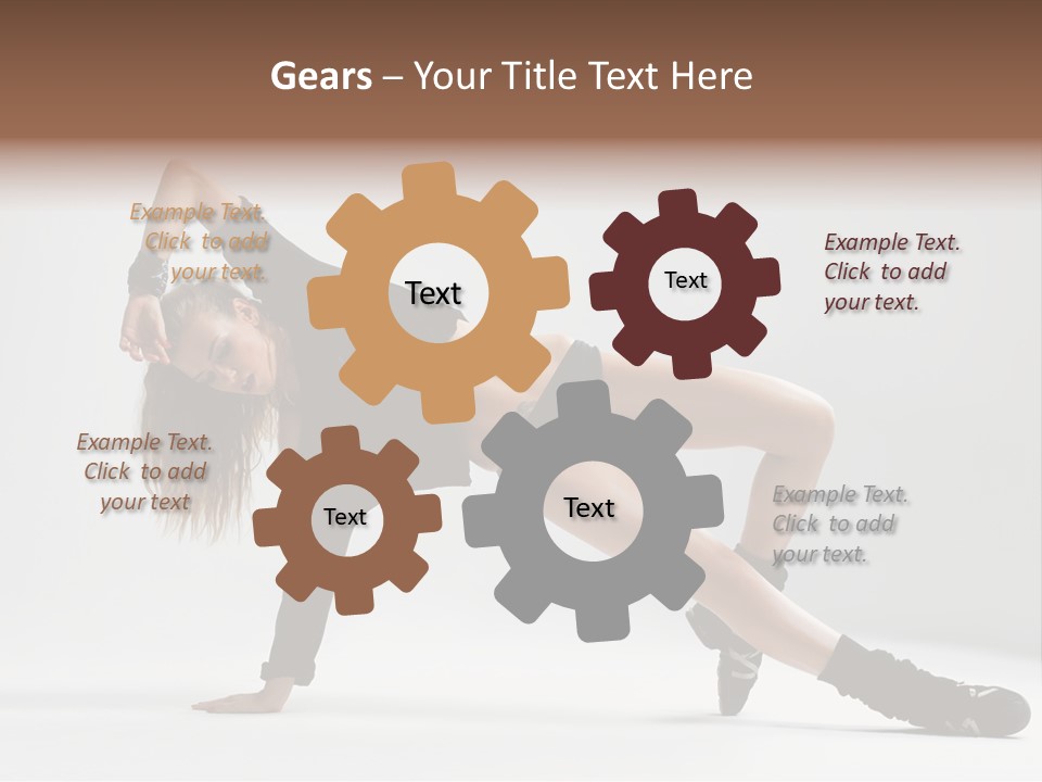 Handstand Posing Hip Hop PowerPoint Template