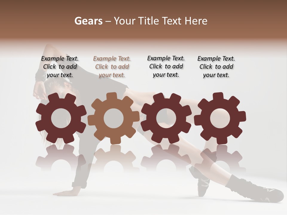 Handstand Posing Hip Hop PowerPoint Template