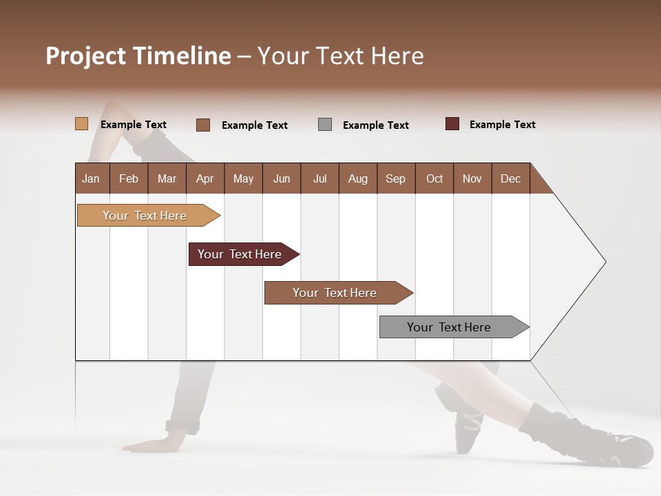 Handstand Posing Hip Hop PowerPoint Template
