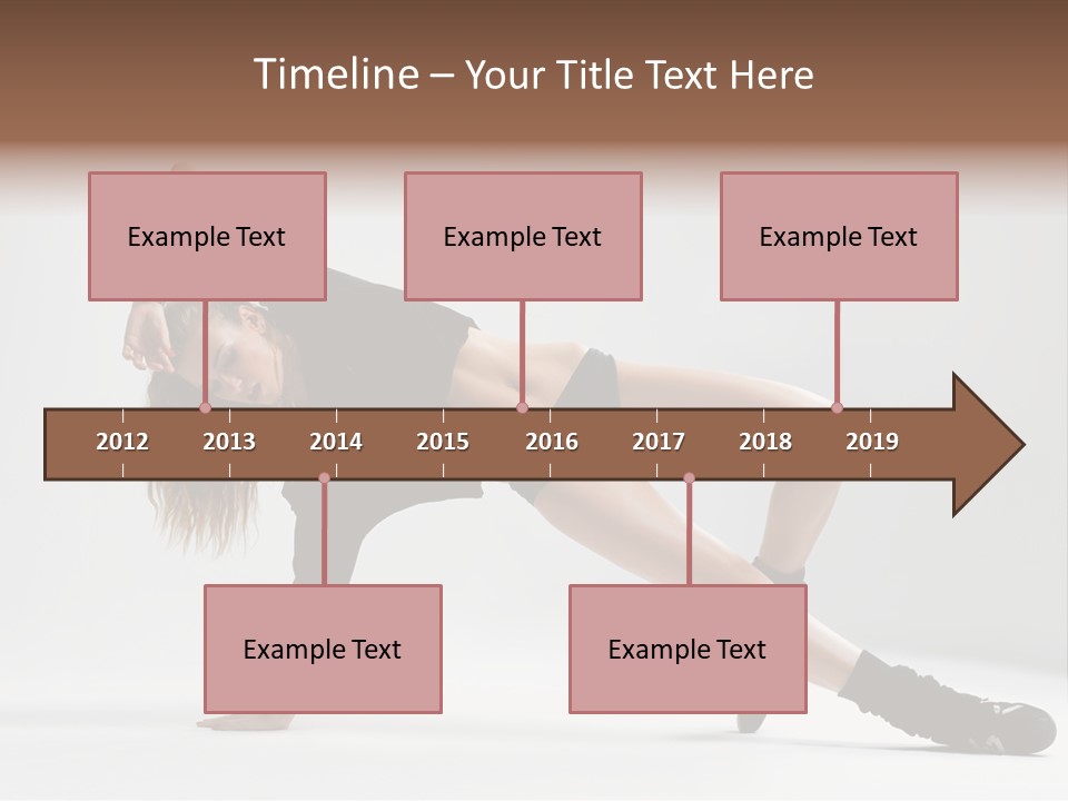 Handstand Posing Hip Hop PowerPoint Template