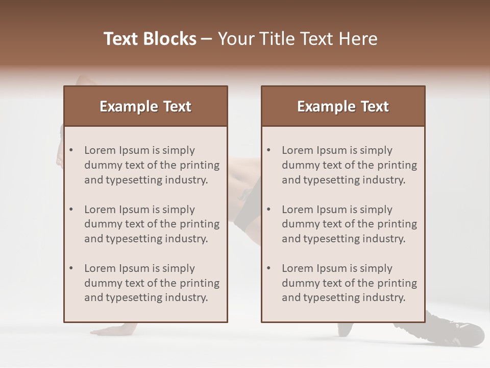 Handstand Posing Hip Hop PowerPoint Template