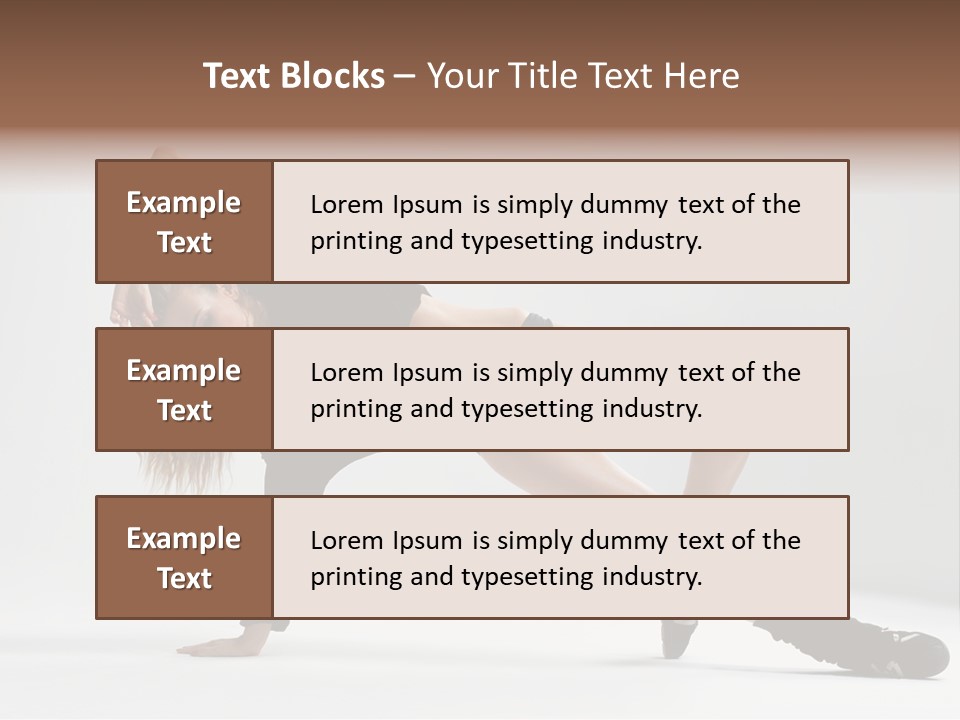 Handstand Posing Hip Hop PowerPoint Template