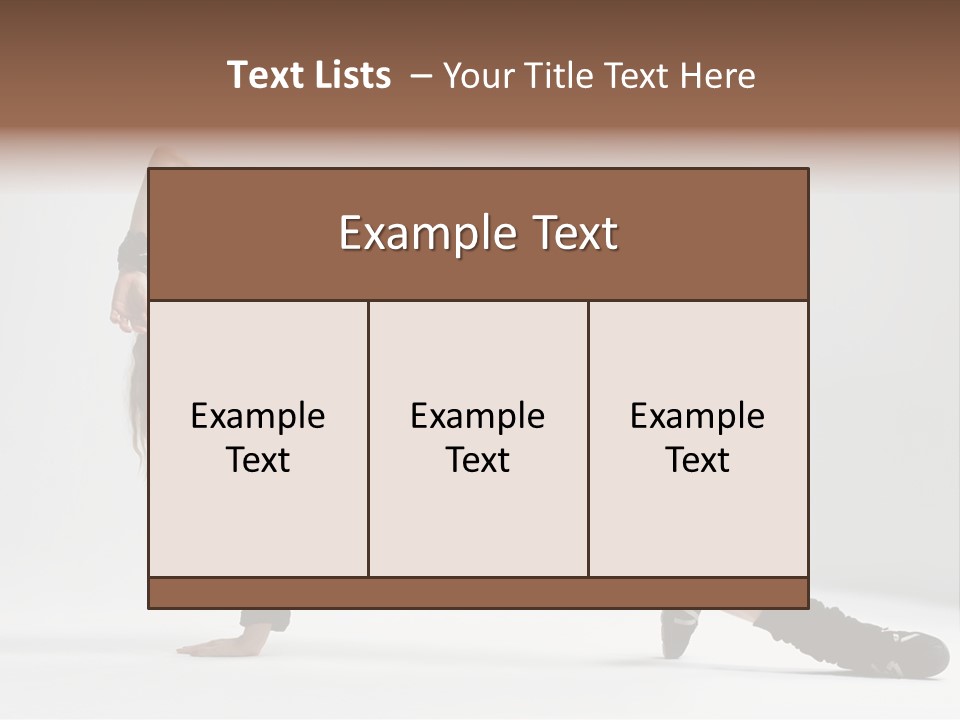 Handstand Posing Hip Hop PowerPoint Template