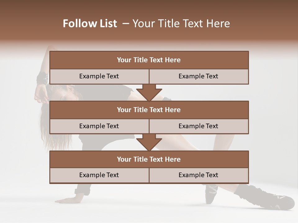 Handstand Posing Hip Hop PowerPoint Template