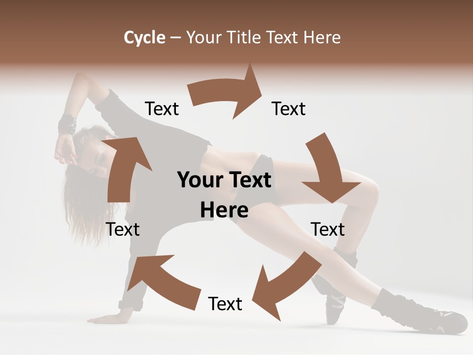 Handstand Posing Hip Hop PowerPoint Template