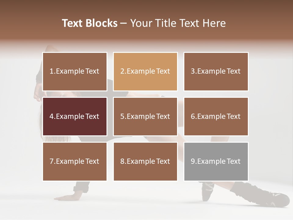 Handstand Posing Hip Hop PowerPoint Template