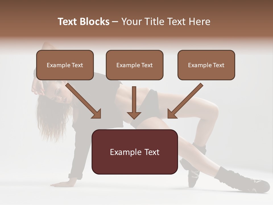 Handstand Posing Hip Hop PowerPoint Template