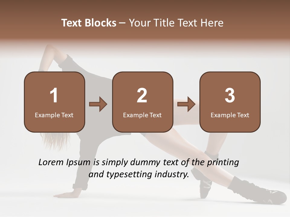 Handstand Posing Hip Hop PowerPoint Template