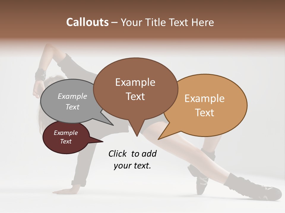 Handstand Posing Hip Hop PowerPoint Template