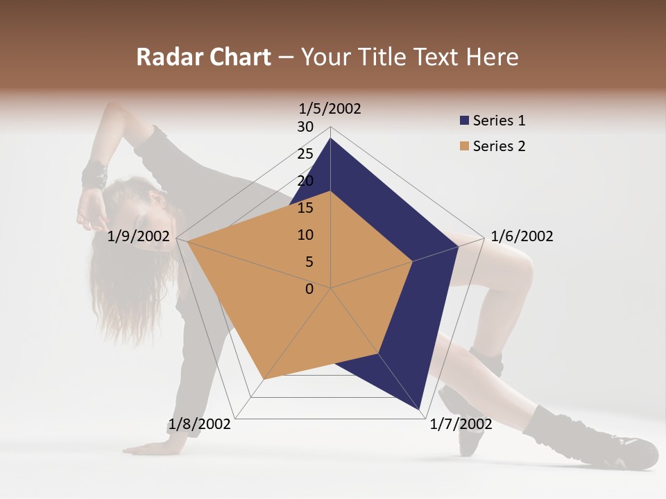 Handstand Posing Hip Hop PowerPoint Template