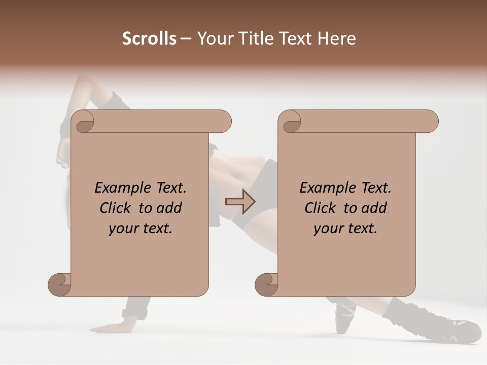 Handstand Posing Hip Hop PowerPoint Template