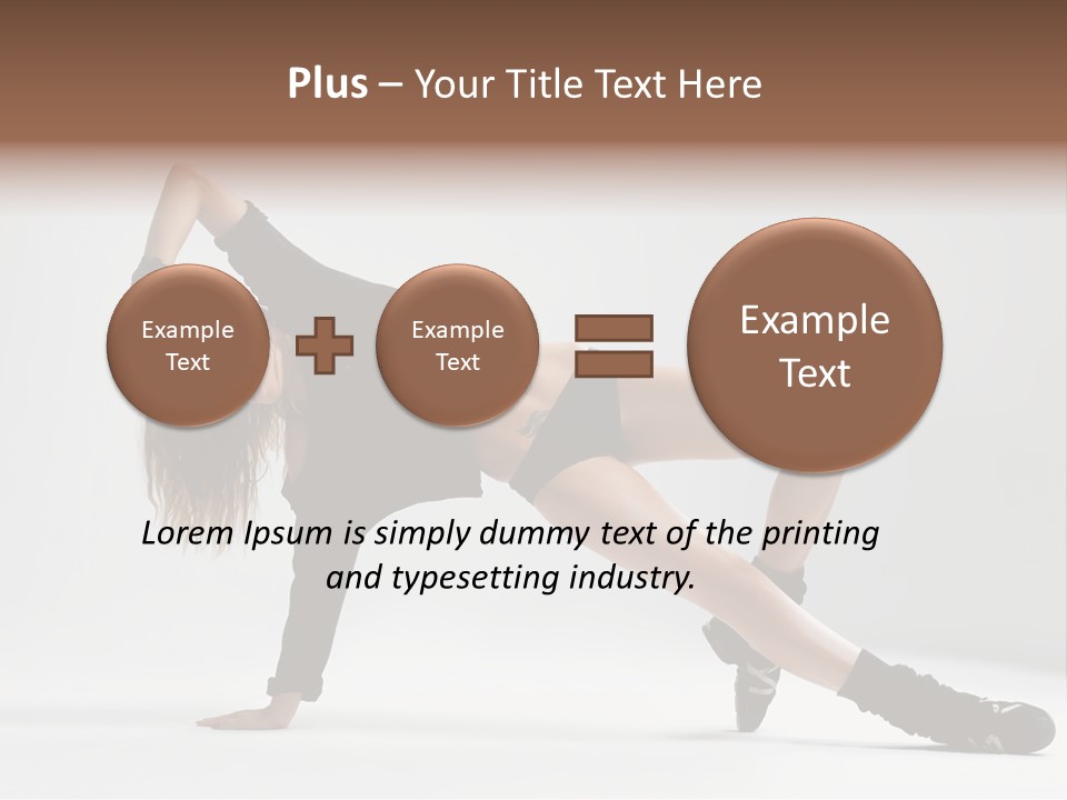 Handstand Posing Hip Hop PowerPoint Template