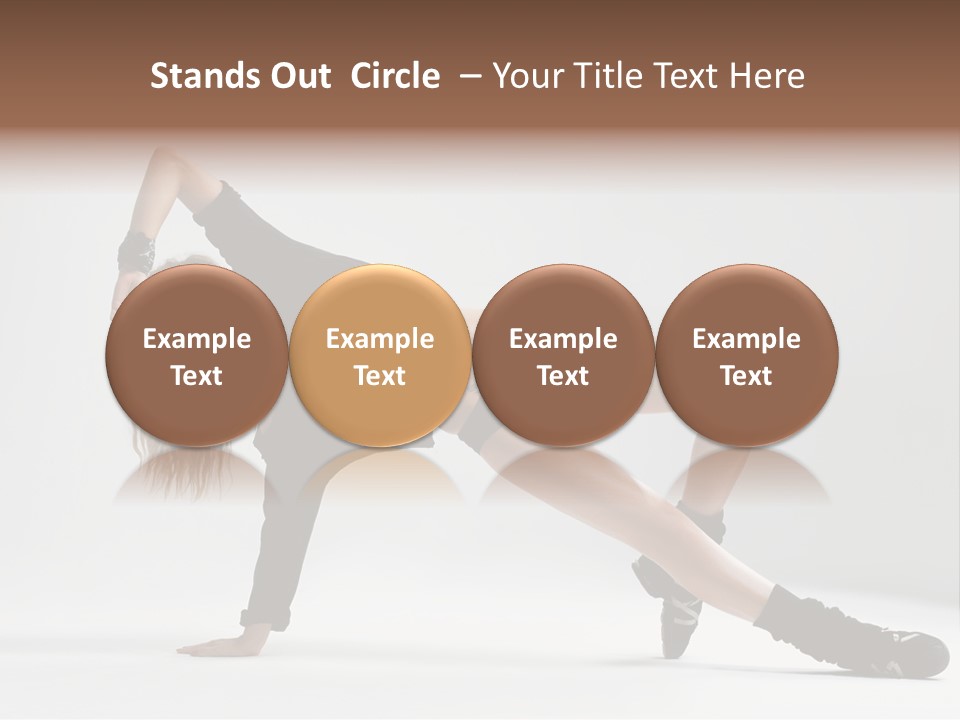 Handstand Posing Hip Hop PowerPoint Template