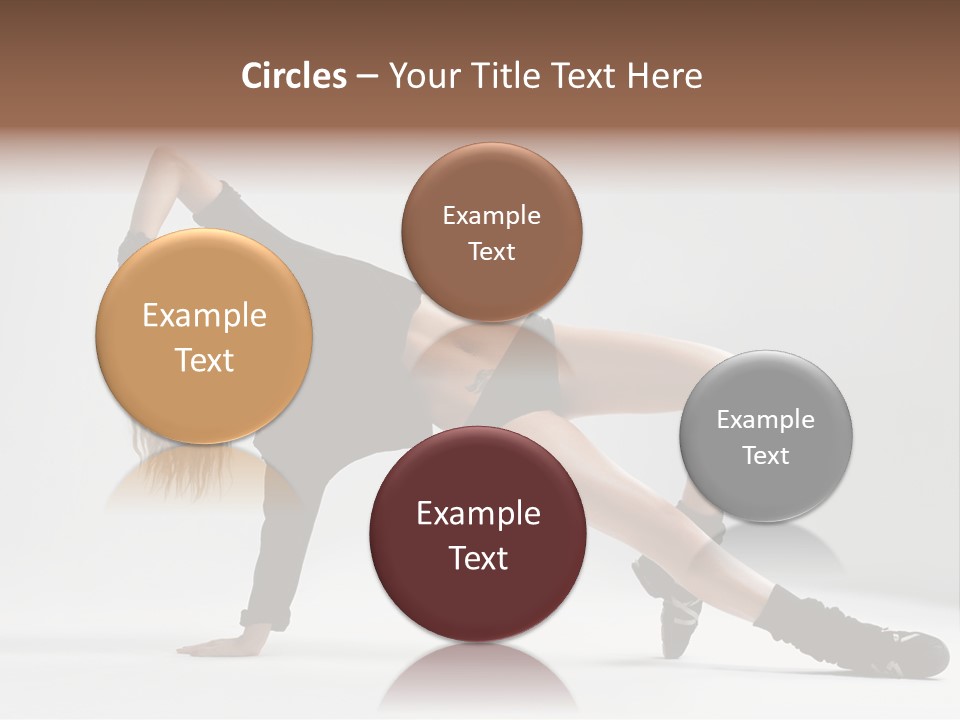 Handstand Posing Hip Hop PowerPoint Template