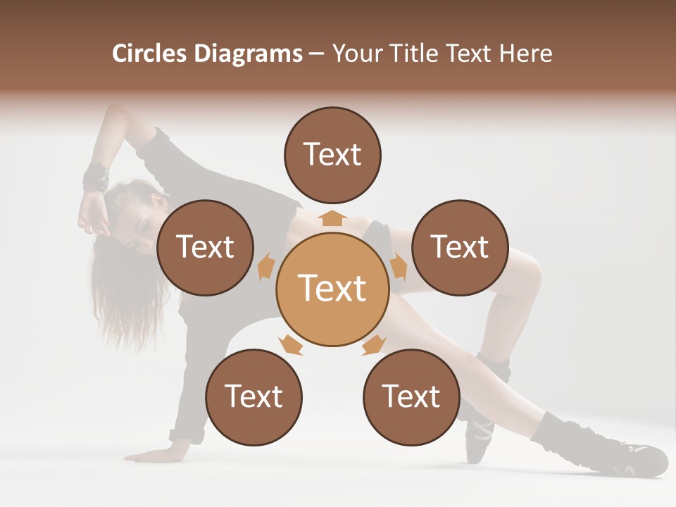 Handstand Posing Hip Hop PowerPoint Template