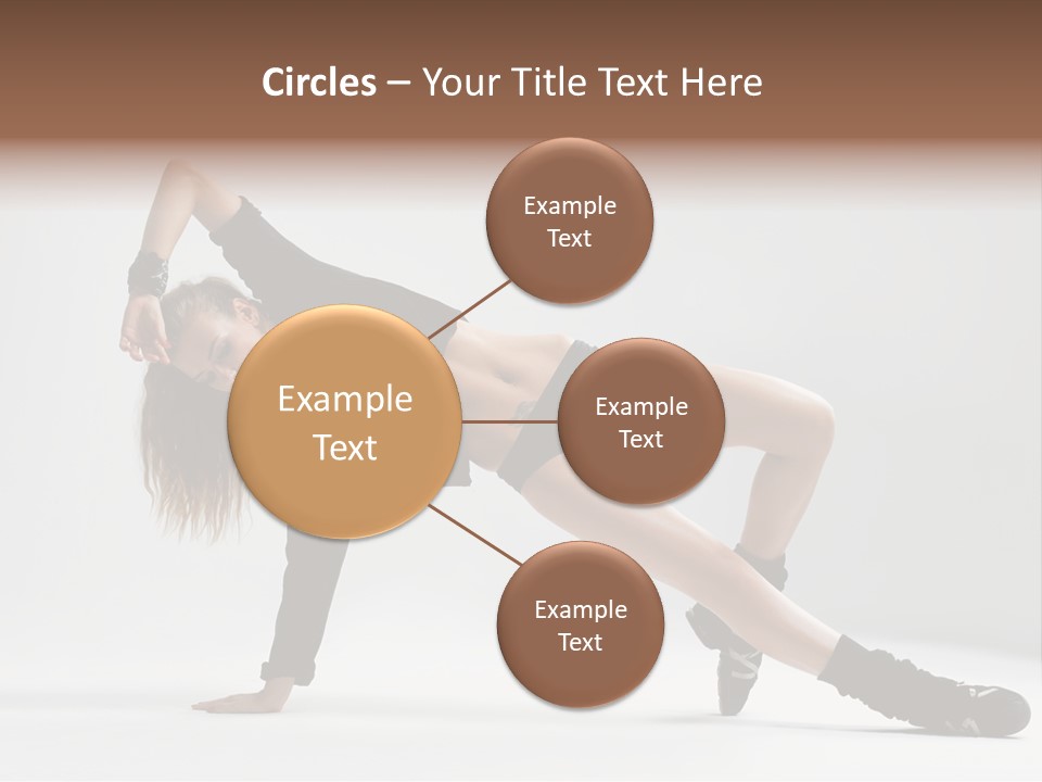 Handstand Posing Hip Hop PowerPoint Template