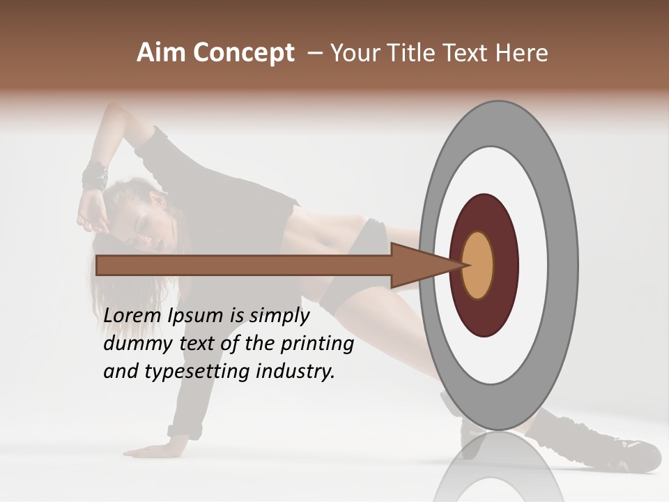 Handstand Posing Hip Hop PowerPoint Template