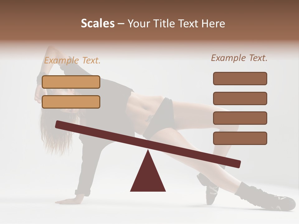 Handstand Posing Hip Hop PowerPoint Template