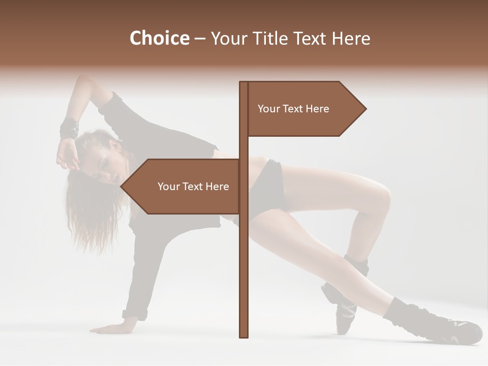 Handstand Posing Hip Hop PowerPoint Template