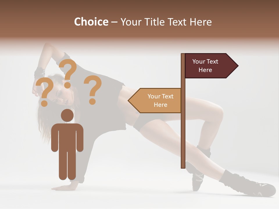 Handstand Posing Hip Hop PowerPoint Template