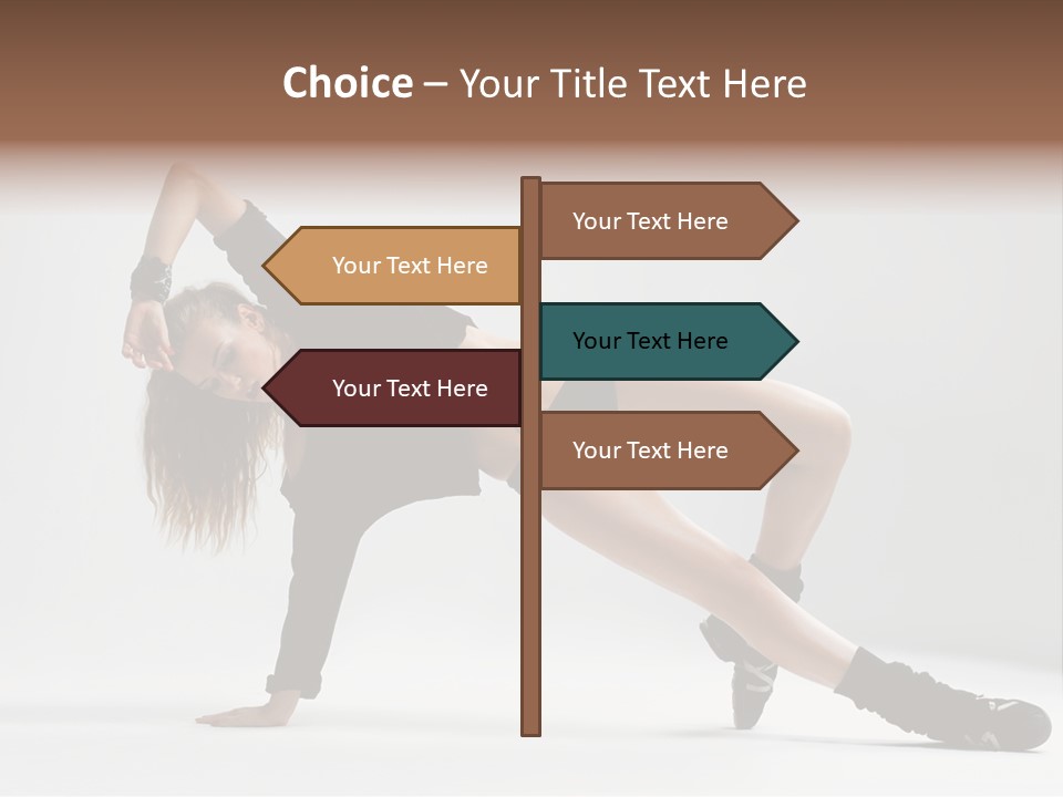 Handstand Posing Hip Hop PowerPoint Template