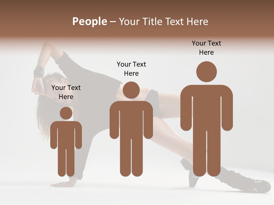 Handstand Posing Hip Hop PowerPoint Template