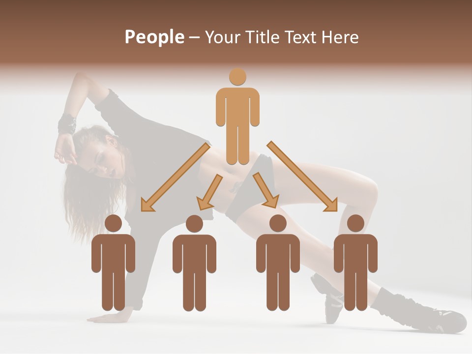 Handstand Posing Hip Hop PowerPoint Template