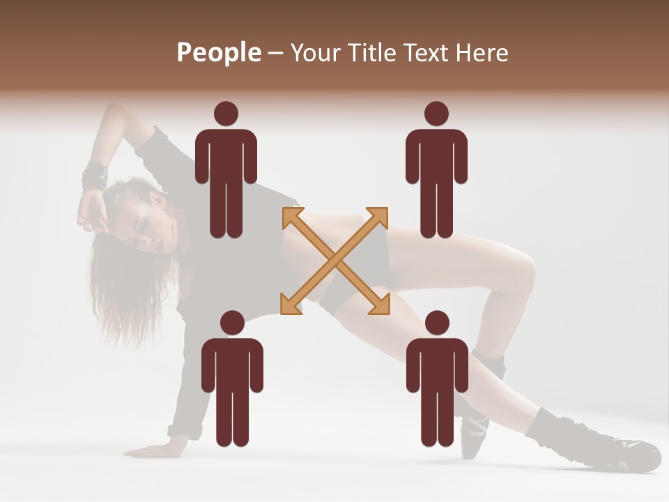 Handstand Posing Hip Hop PowerPoint Template