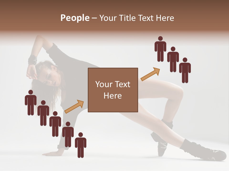 Handstand Posing Hip Hop PowerPoint Template
