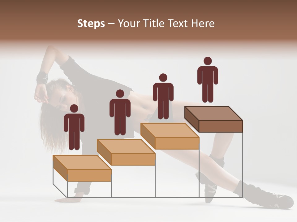 Handstand Posing Hip Hop PowerPoint Template