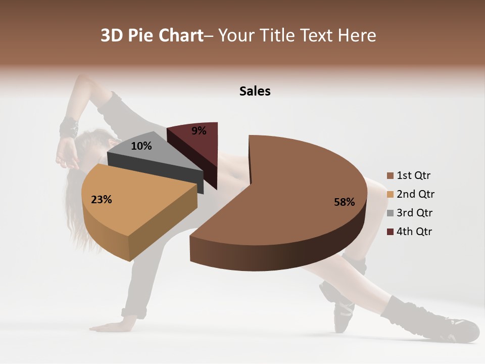 Handstand Posing Hip Hop PowerPoint Template