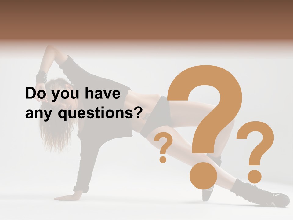 Handstand Posing Hip Hop PowerPoint Template