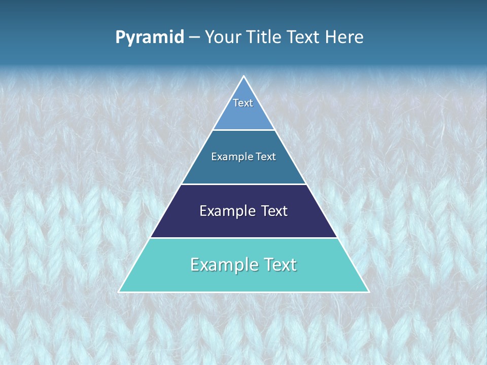 Woolen Blue Background PowerPoint Template
