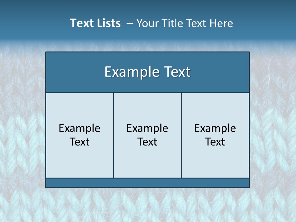 Woolen Blue Background PowerPoint Template