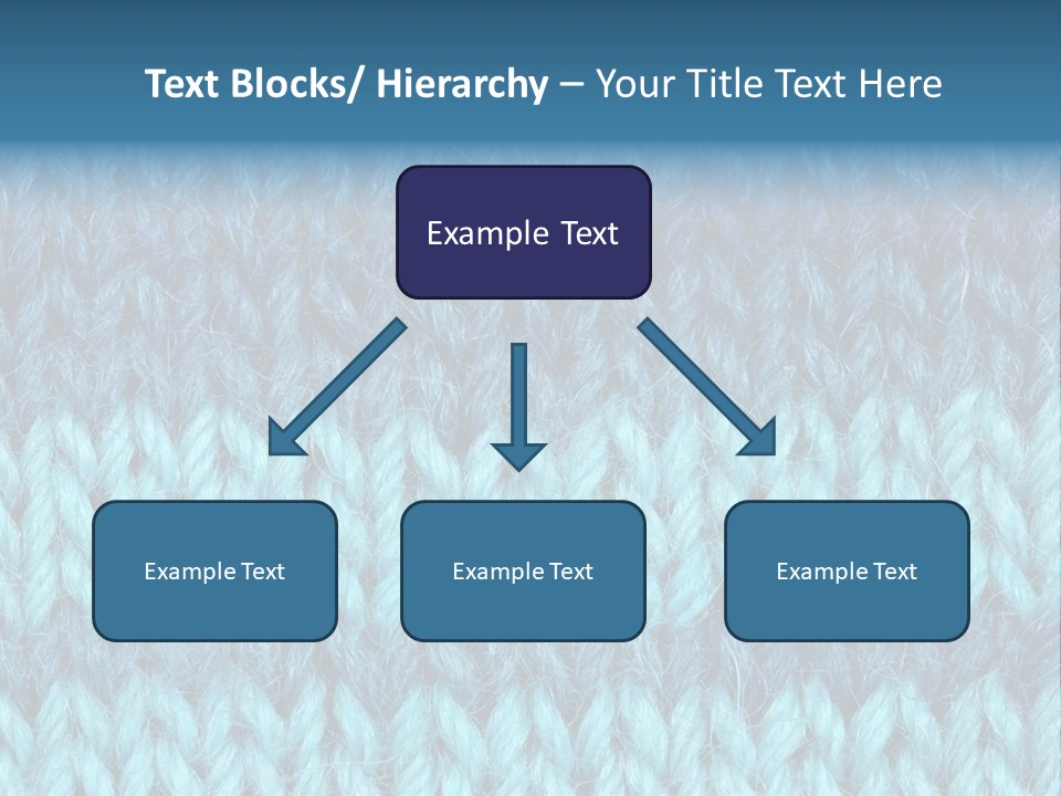 Woolen Blue Background PowerPoint Template