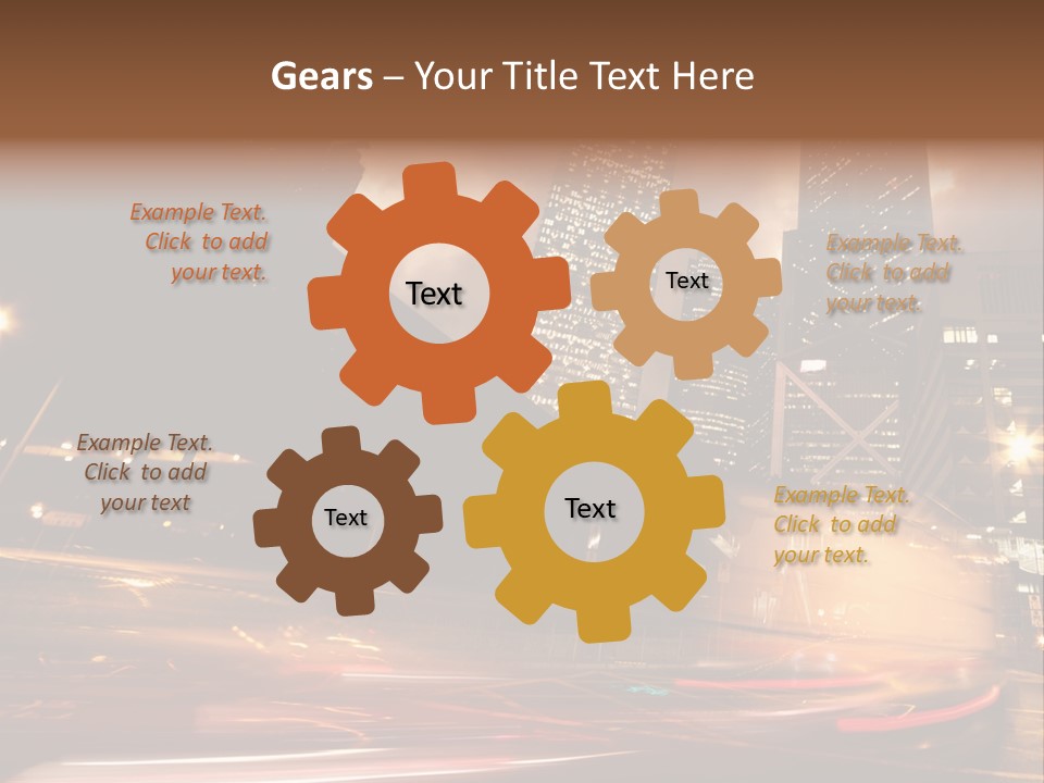 Sepia Motion Ride PowerPoint Template