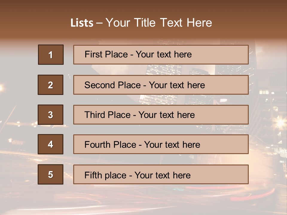 Sepia Motion Ride PowerPoint Template