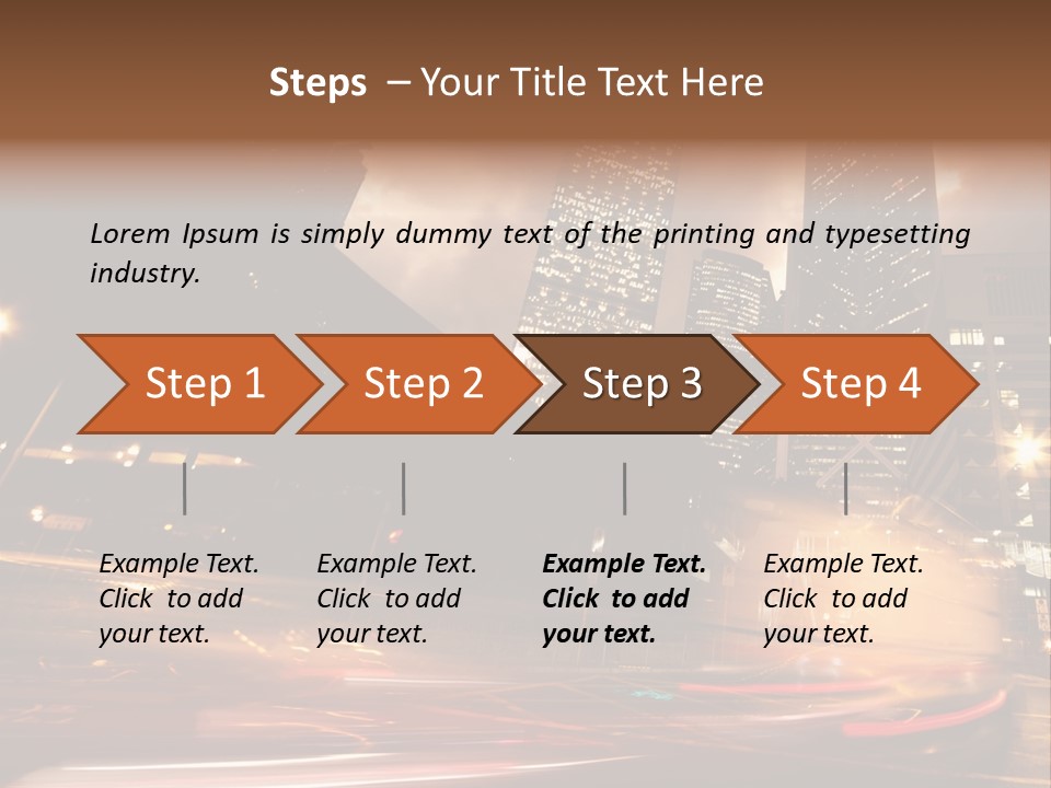 Sepia Motion Ride PowerPoint Template