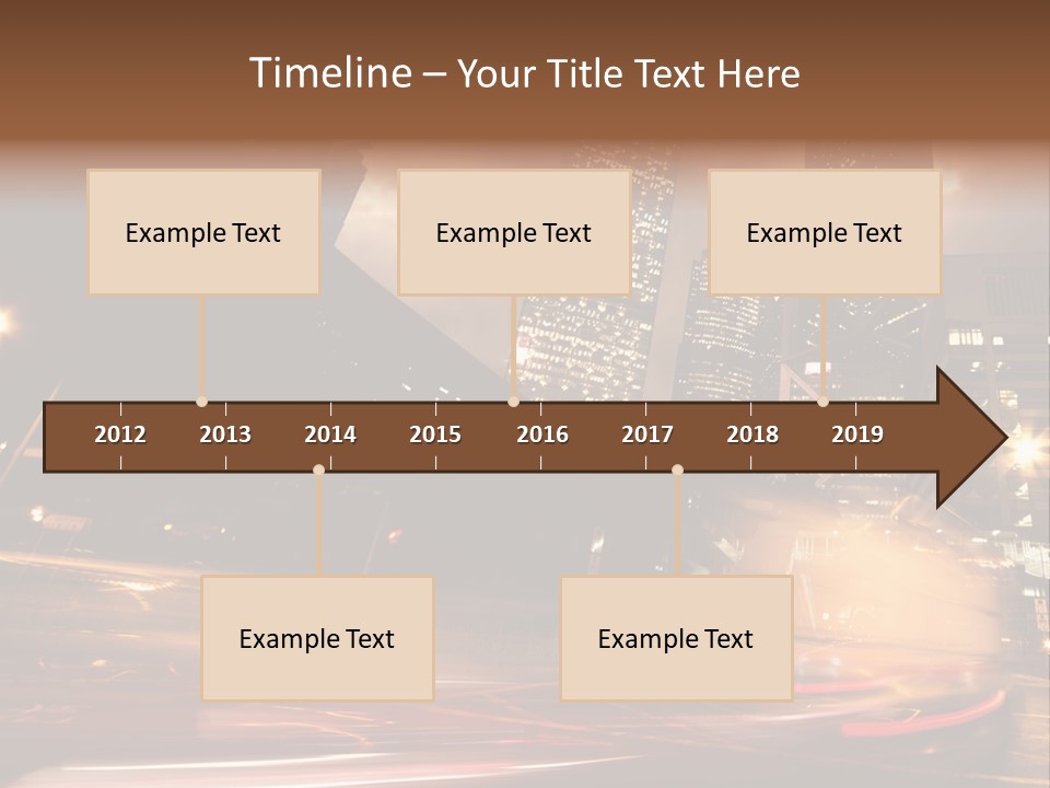 Sepia Motion Ride PowerPoint Template