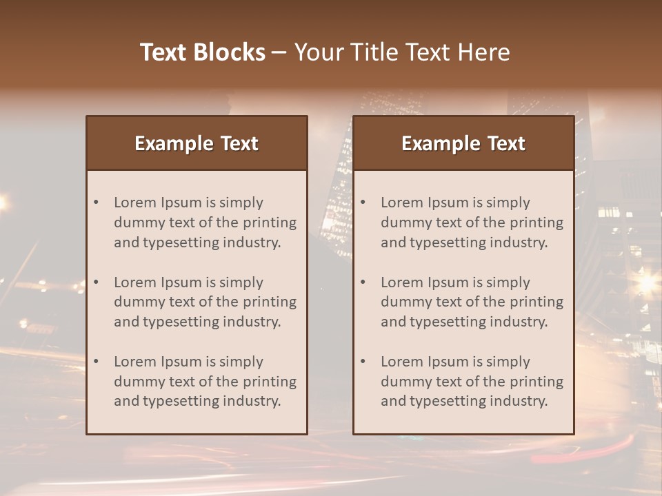 Sepia Motion Ride PowerPoint Template