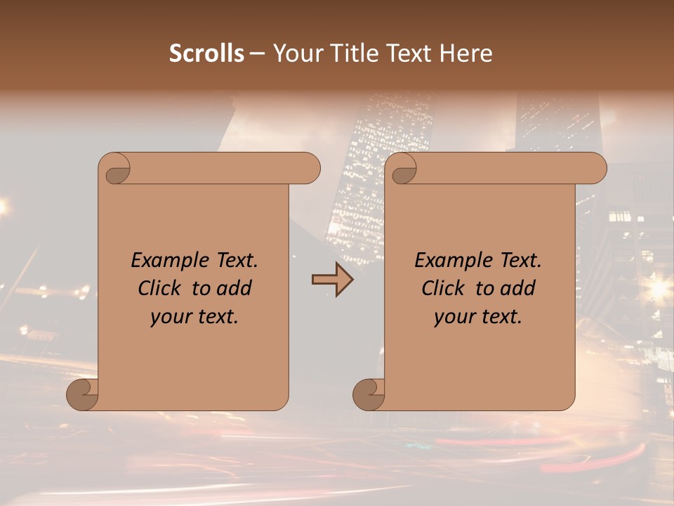 Sepia Motion Ride PowerPoint Template