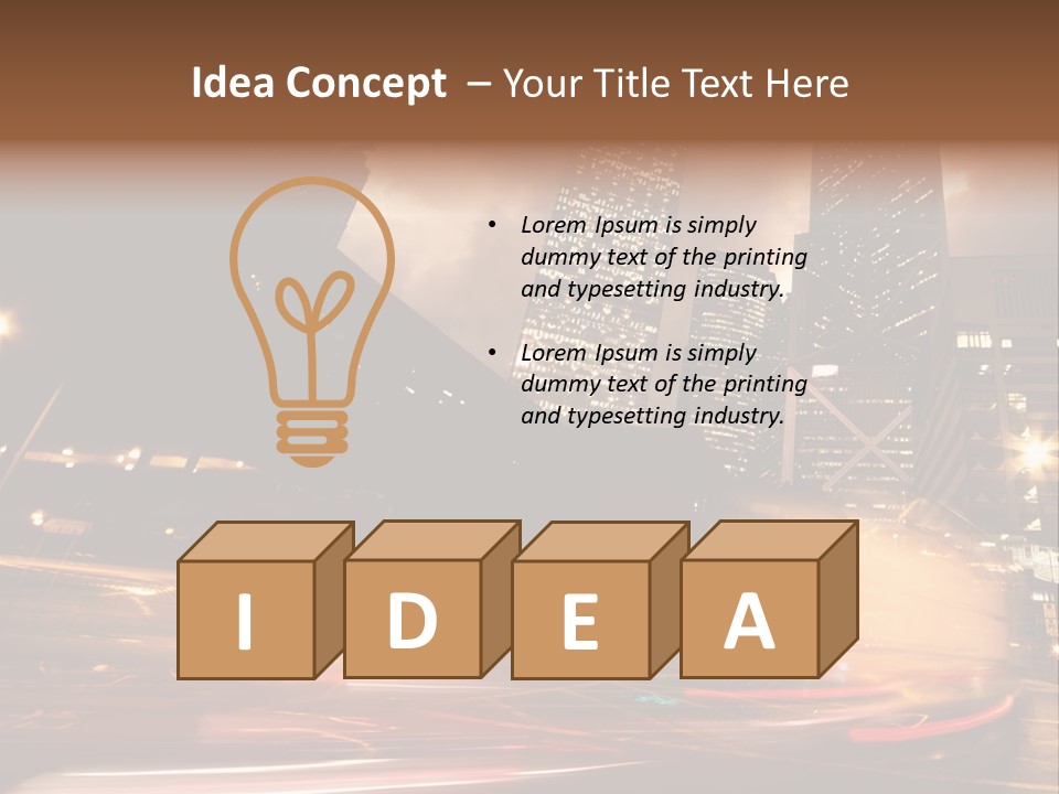 Sepia Motion Ride PowerPoint Template