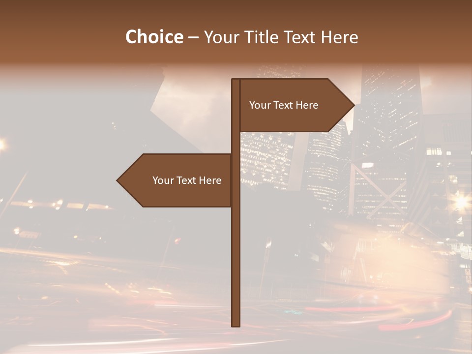 Sepia Motion Ride PowerPoint Template