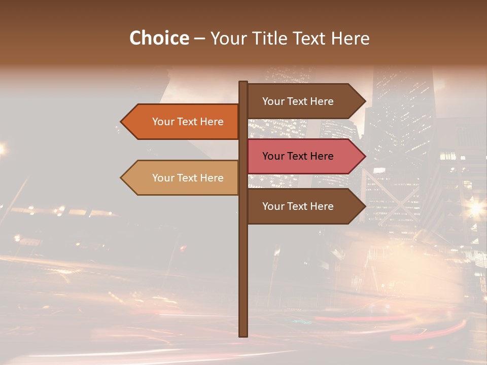 Sepia Motion Ride PowerPoint Template