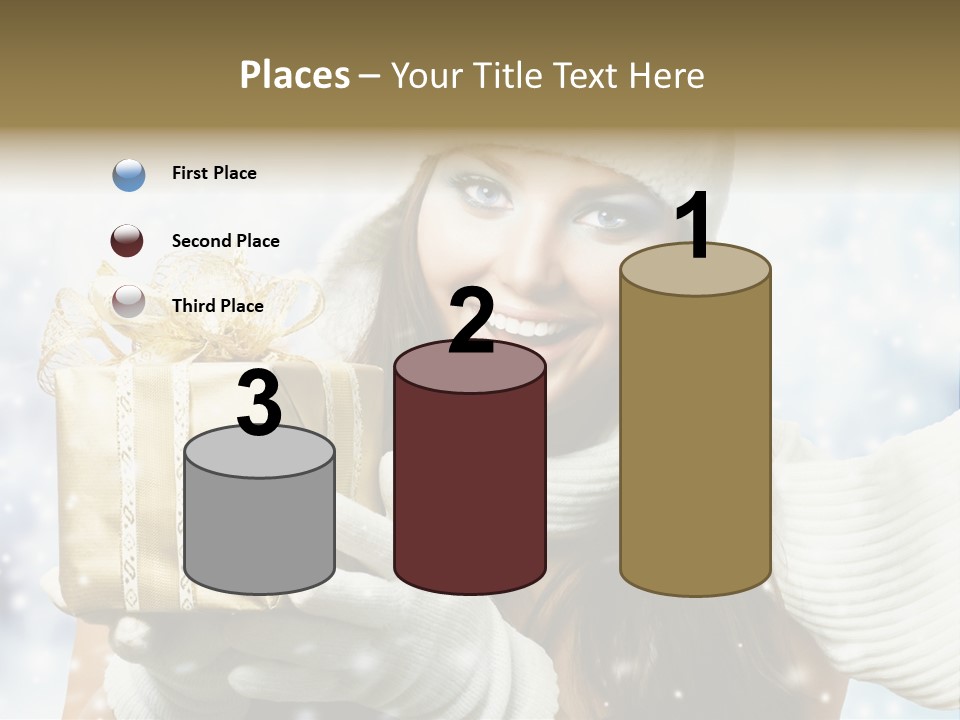 One Portrait Blue PowerPoint Template