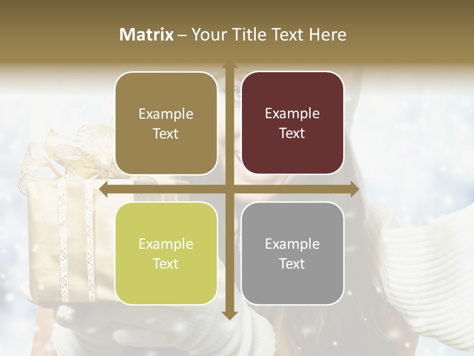 One Portrait Blue PowerPoint Template